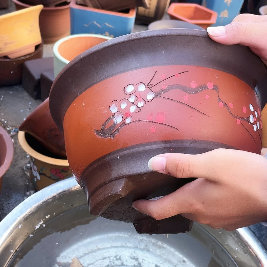 红富贵点菜大花盆紫砂花盆