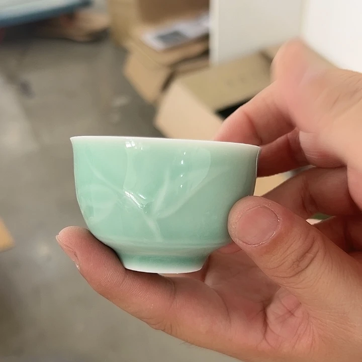 龙泉云间青瓷小米茶器