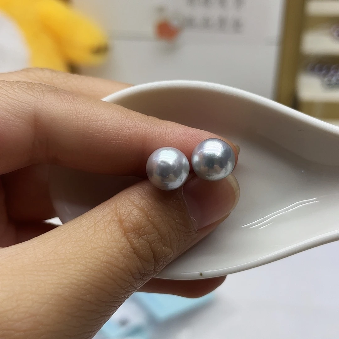 未镶嵌海水珍珠耳饰