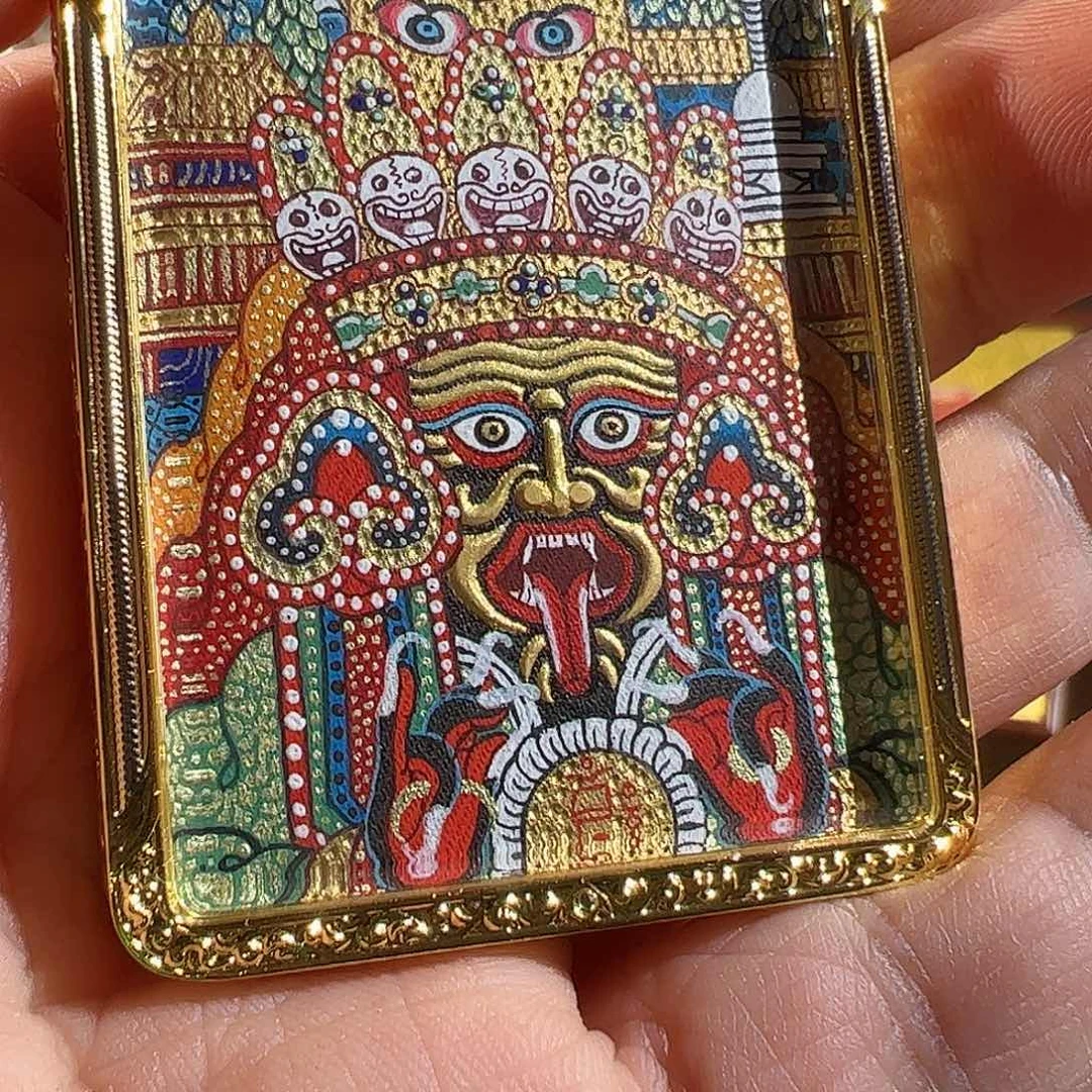 吊坠热贡手绘扎基拉姆