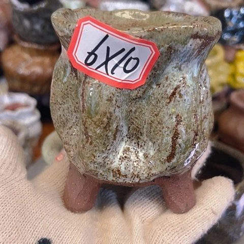 粗陶花盆手工花盆