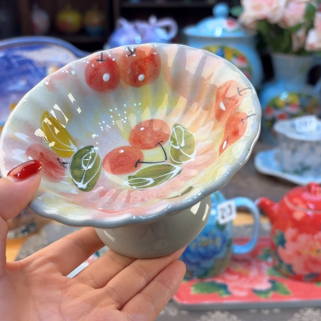 景德镇手绘高温釉下彩陶瓷茶具