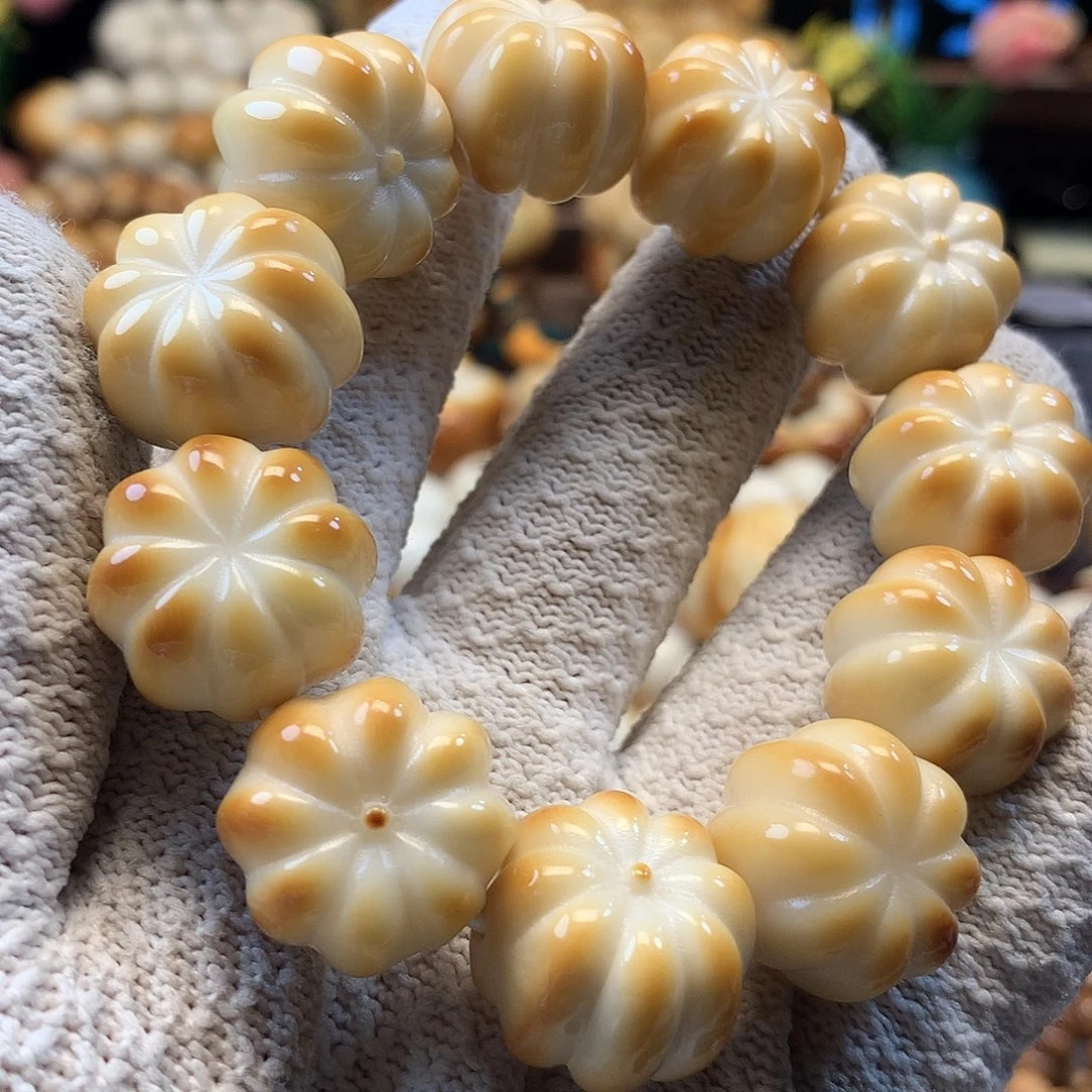 菩提根/象牙果吊坠象牙果烤花瓣款