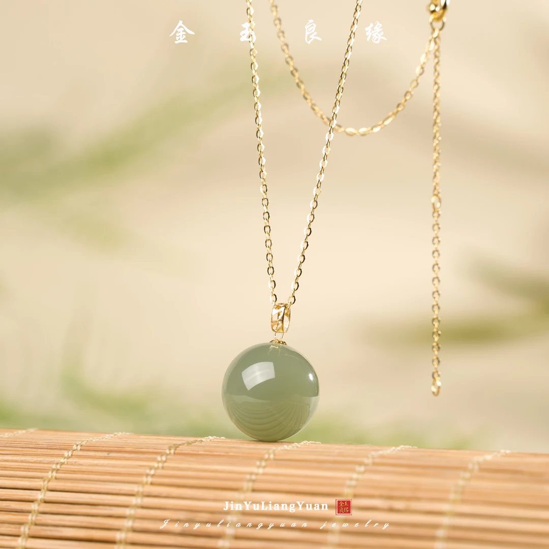 金玉良缘【央广】和田玉转运珠吊坠 颜色多样性发一