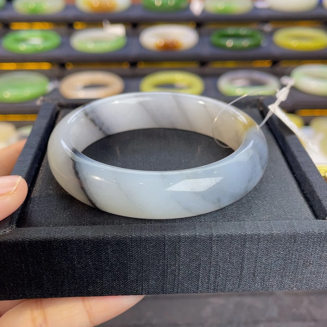 未镶嵌手镯和田玉-意境青花54