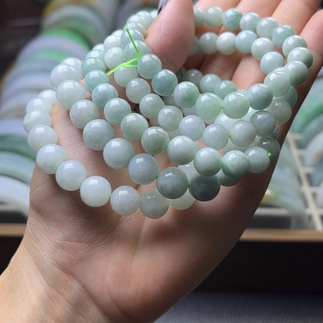 定制翡翠珠串未镶嵌
