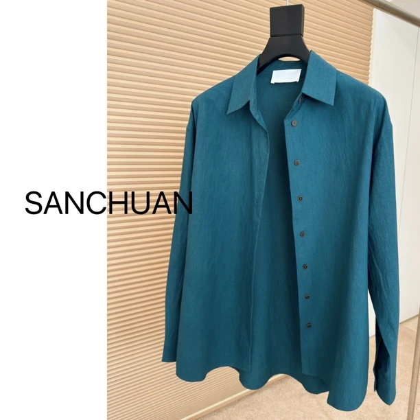 【SANCHUAN 】非遗近江晒纸质感衬衫