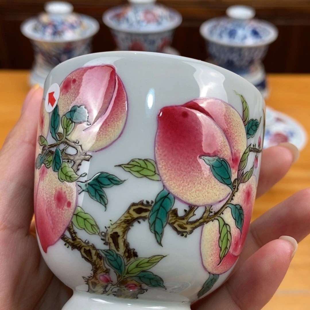 手绘现代茶具非古董
