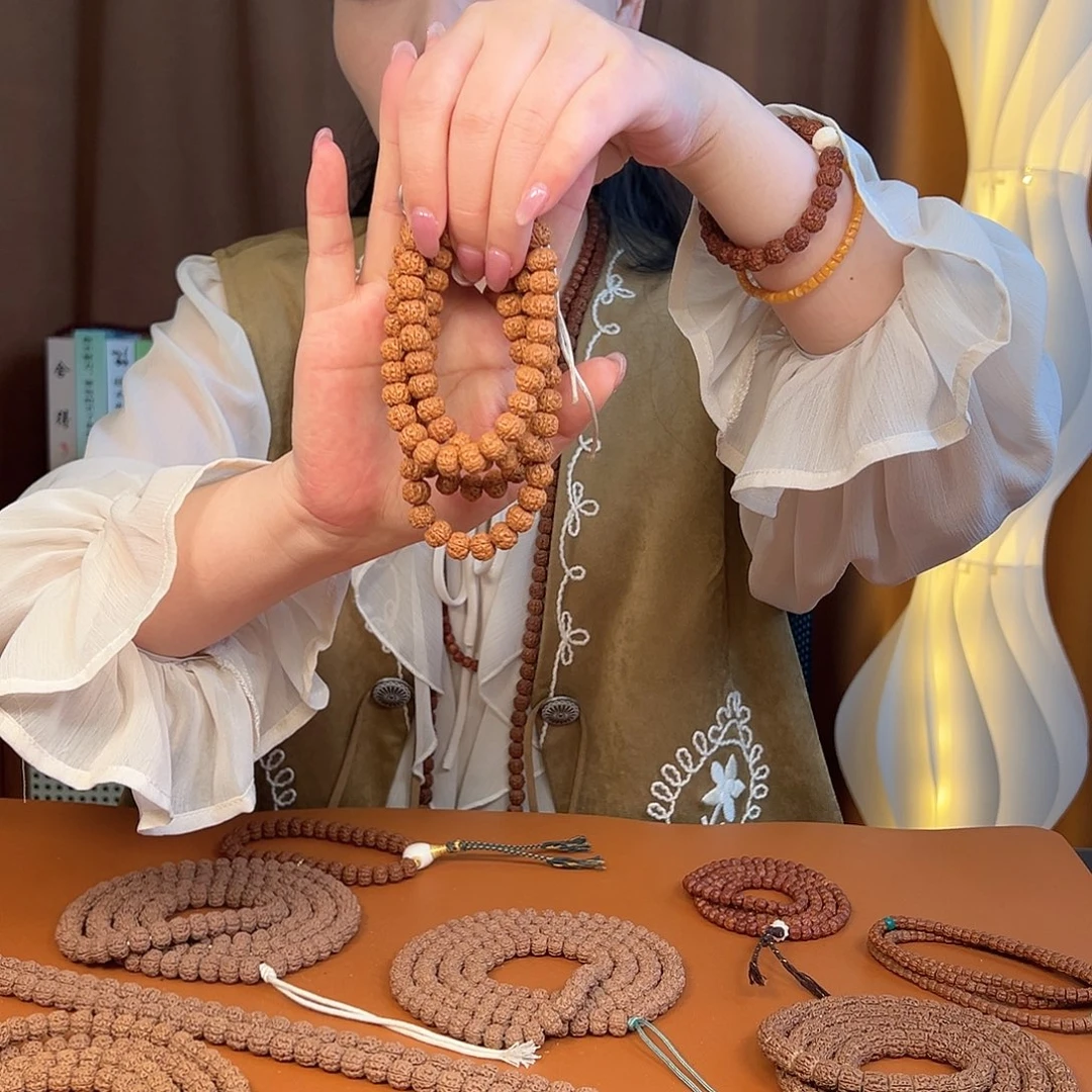 金刚菩提吊坠10mm 小金刚爆肉双龙108脖挂