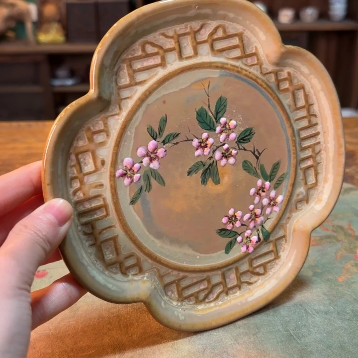 柴烧纯手工手绘陶瓷