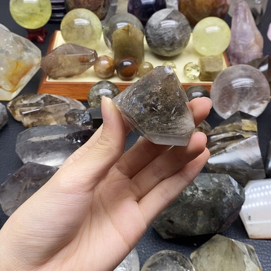 未镶嵌水晶珠宝半成品342水晶石