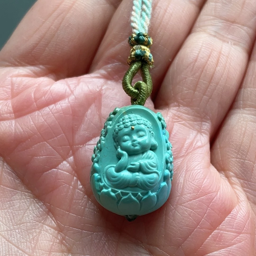 绿松石未镶嵌颈饰