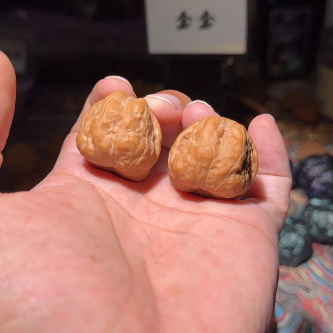 文玩核桃把件1782玉蟾，尺寸31 34 28