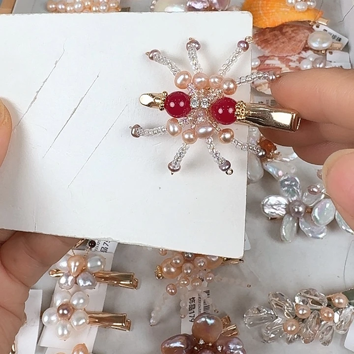 未镶嵌发饰淡水珍珠