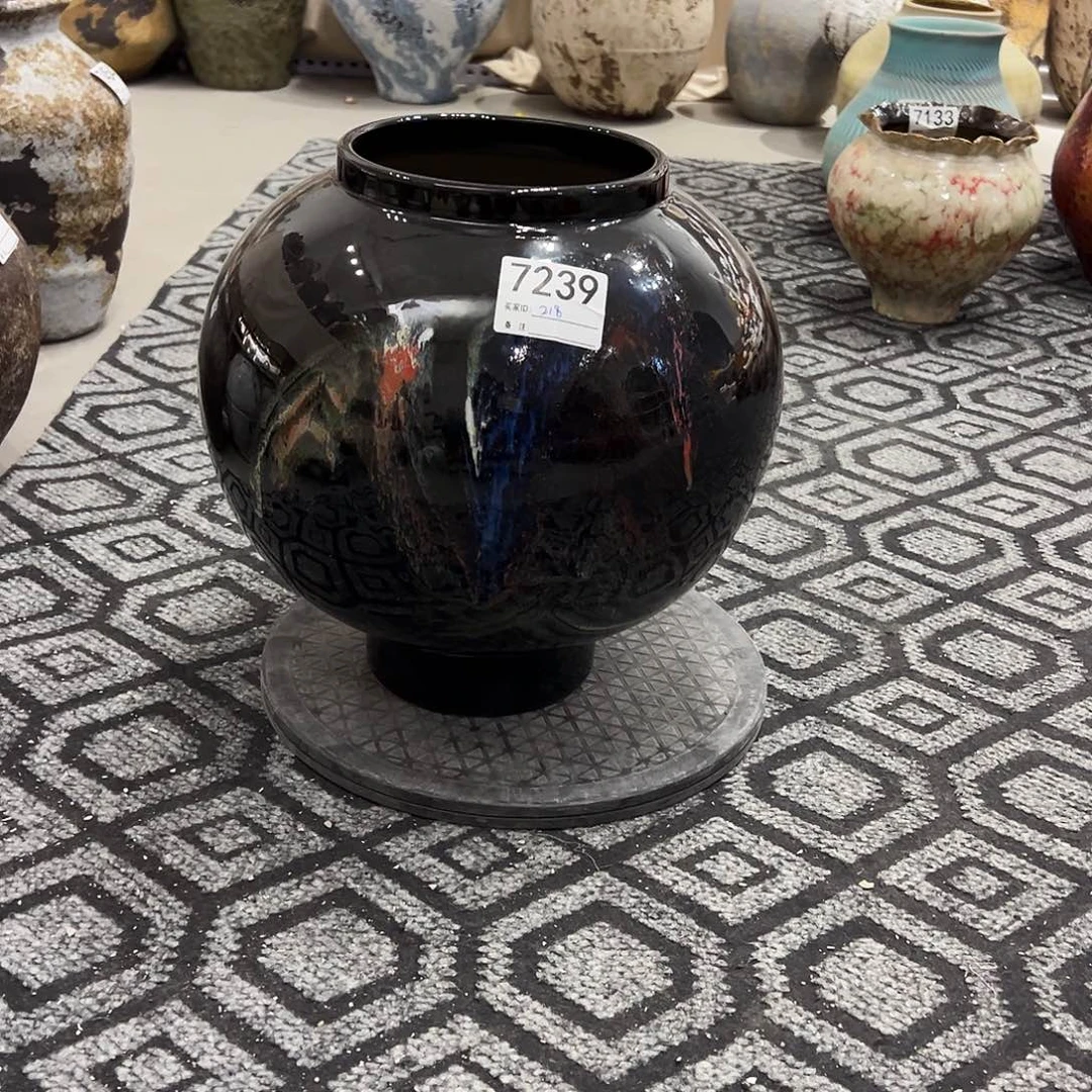 瓶7239高31口15陶瓷花瓶无孔