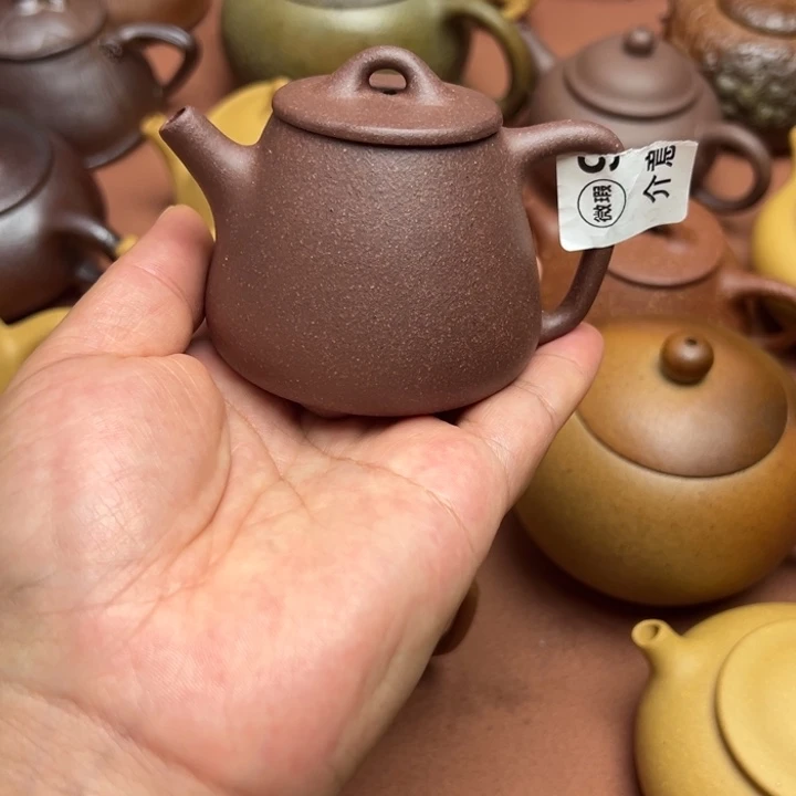 茶壶紫砂紫泥半手工100cc左右