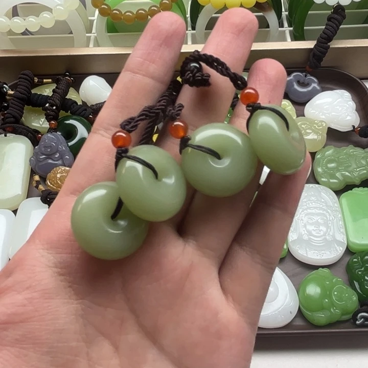 新疆老料精品平安扣吊坠配饰