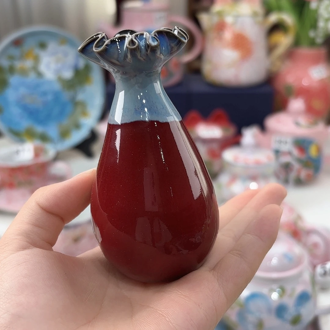 景德镇手绘高温釉下彩陶瓷茶具