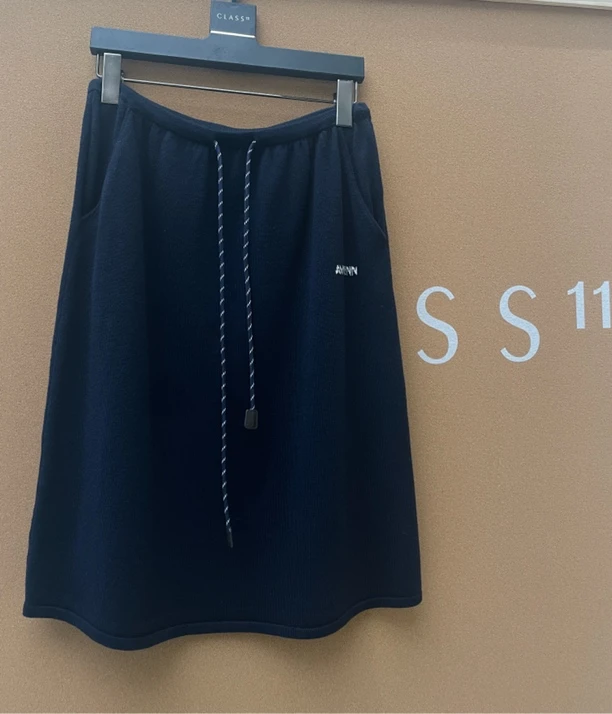 抽绳纯色半身裙525070