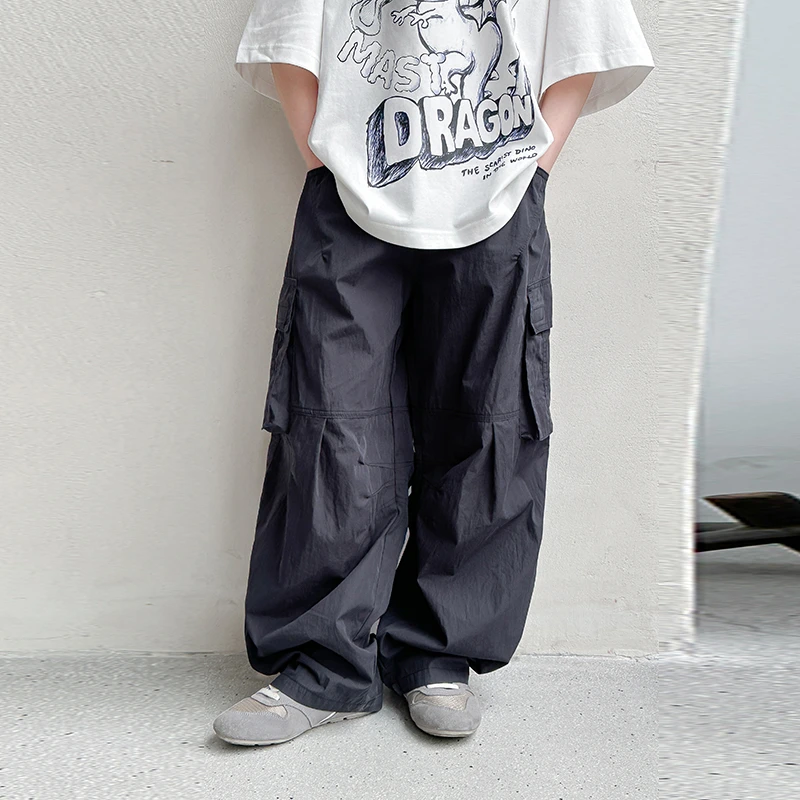 Mast『锦棉弯刀裤』亲子装2025年春夏季青少年男女同款休闲工装裤