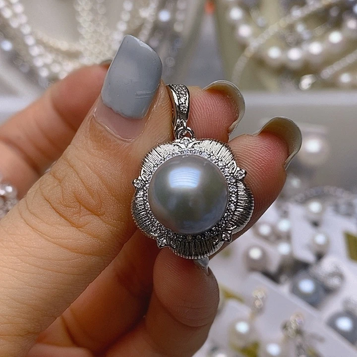 未镶嵌吊坠淡水珍珠