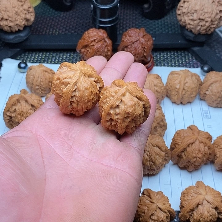 核桃手串/手链拼接白狮子14