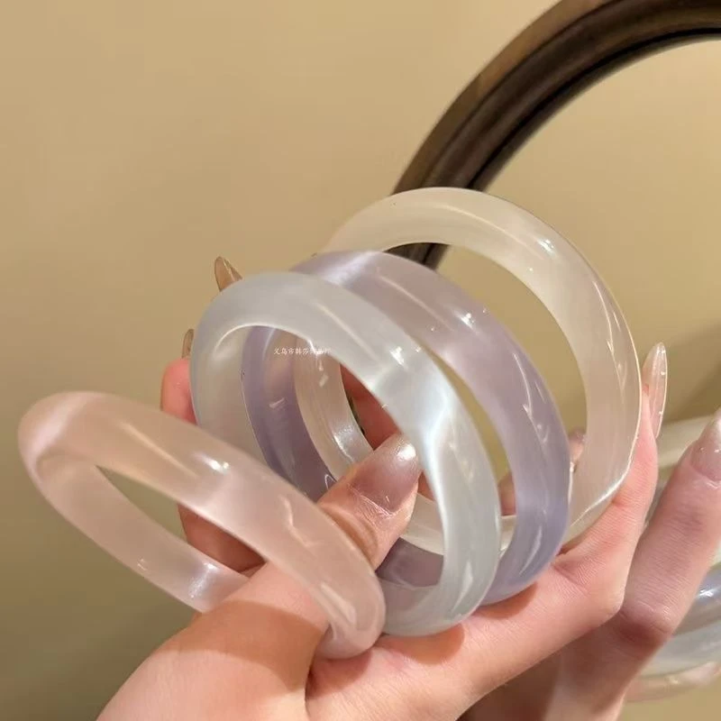 女款送女友送妈妈礼物自带款潮流简约猫眼气质白月光手镯琉璃