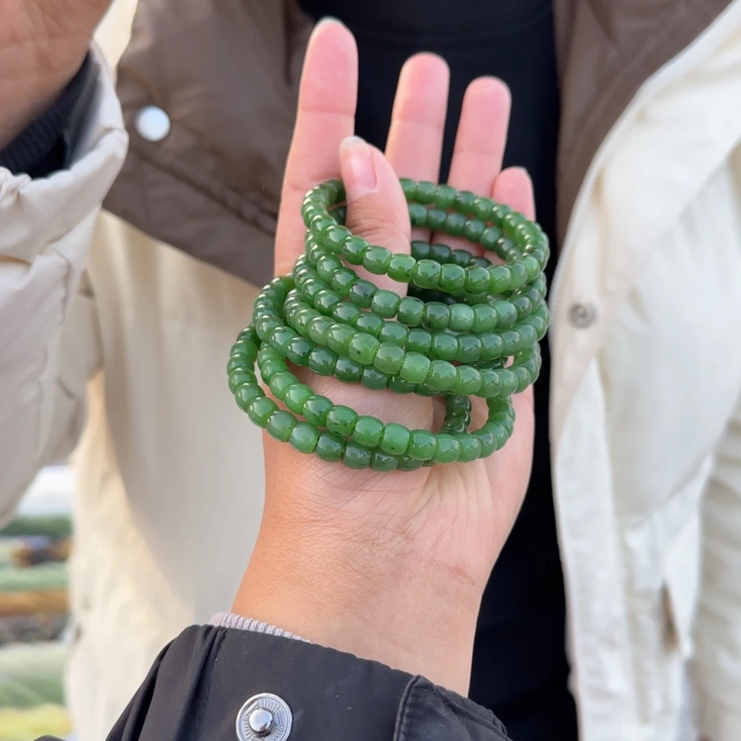 和田玉手串未镶嵌多样性拍一发一