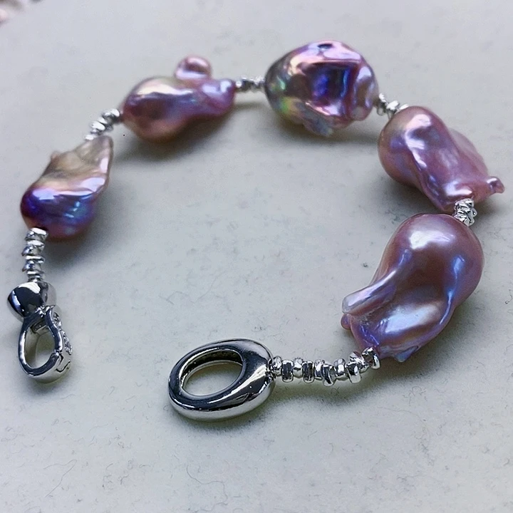 银S925镶嵌耳饰淡水珍珠