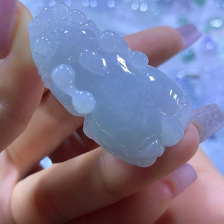 翡翠未镶嵌颈饰天然翡翠A货吊坠