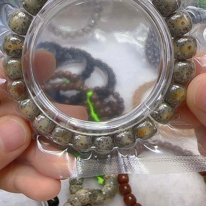 星月菩提手串66练手火烧灰星月菩提10单圈