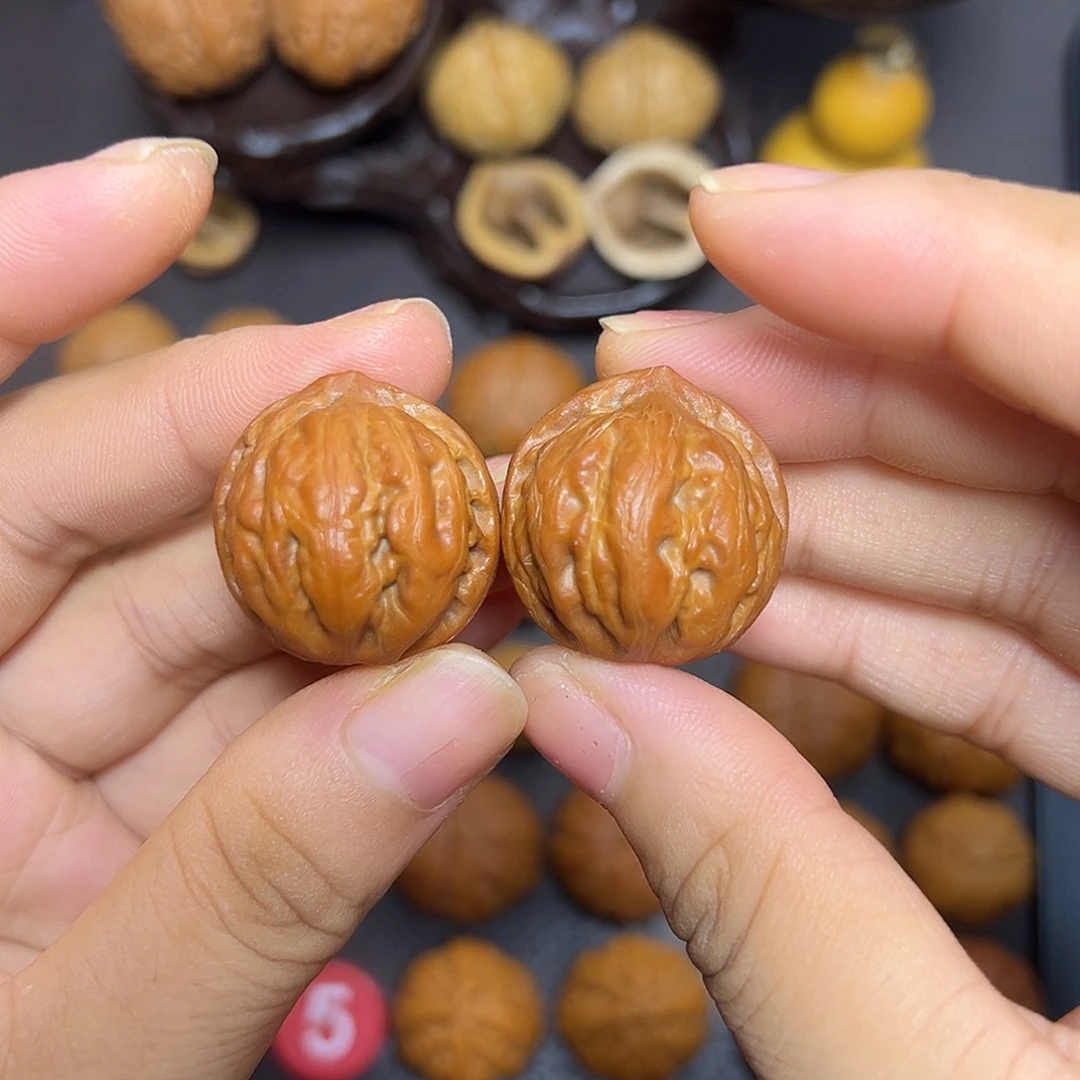 把件文玩核桃粗筋苹果园边肚同尺26尺