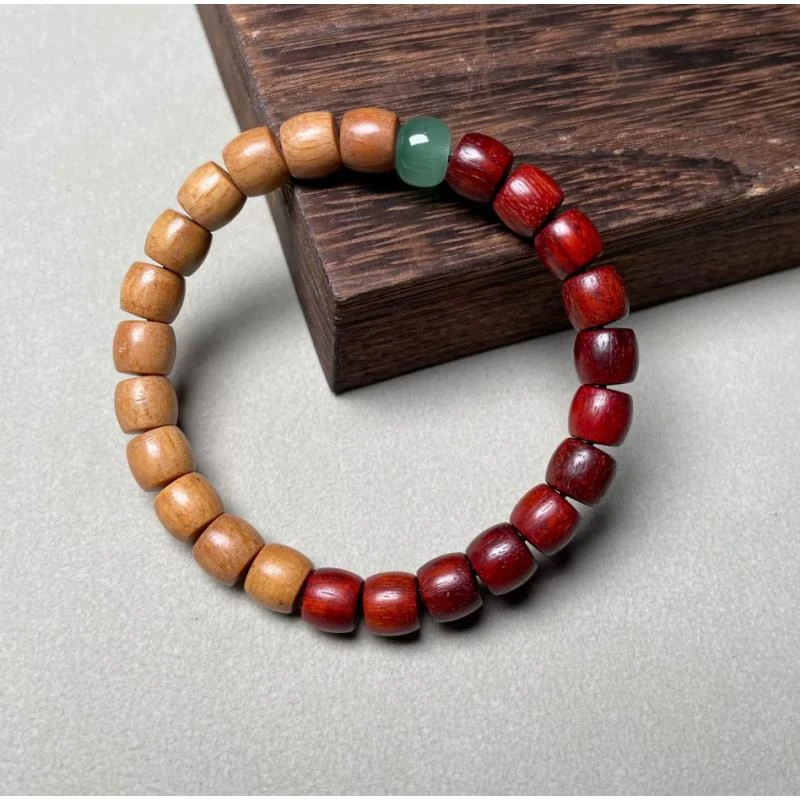 檀香血檀双拼手串9双色款-LQ133