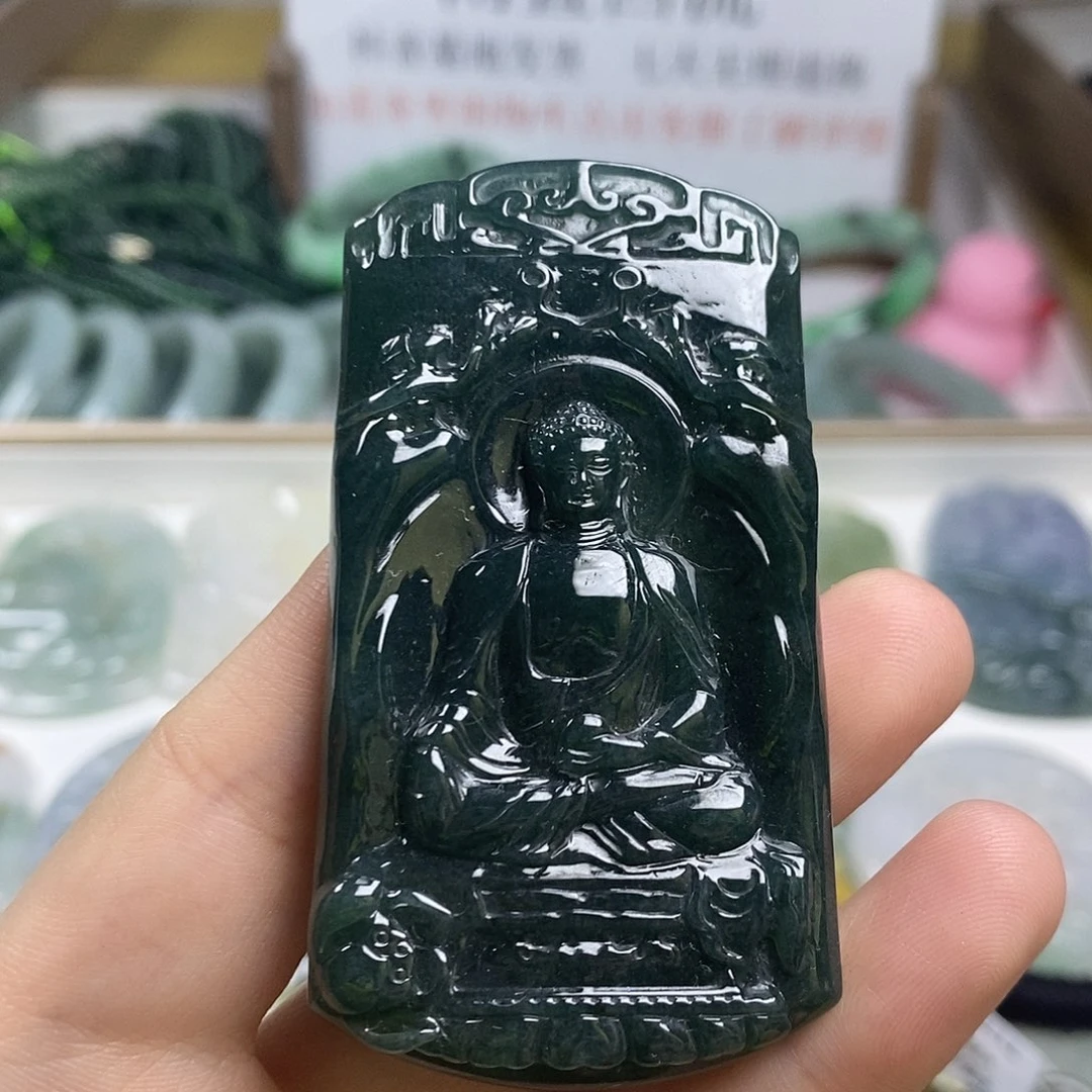 翡翠未镶嵌颈饰1-9翡翠A货挂件