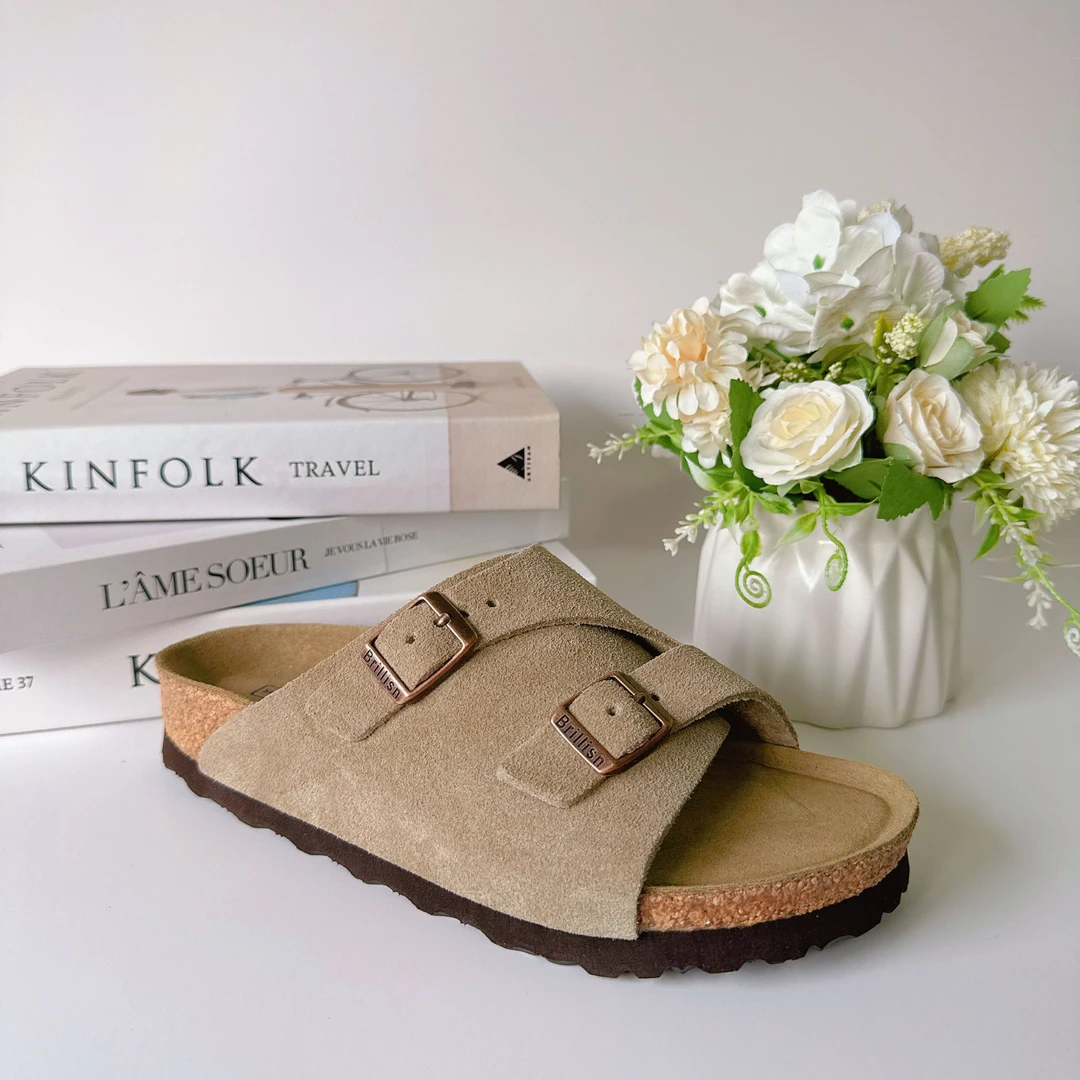 【苏黎世双带拖】全牛皮软木勃肯鞋2025年新款爆款懒人鞋夏季博肯