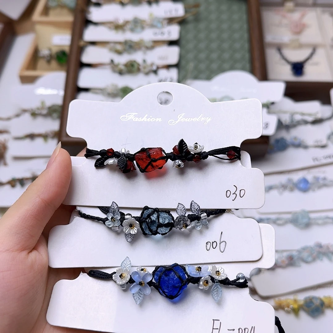 石英石纯铜锡合金纯铜030 006 004手链