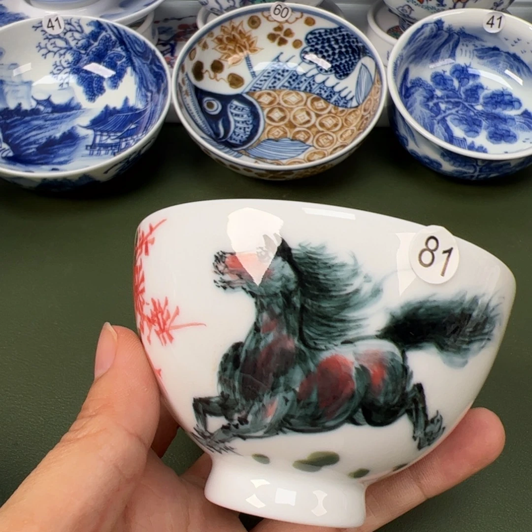 陶瓷景德镇纯手工纯手绘茶具木木81