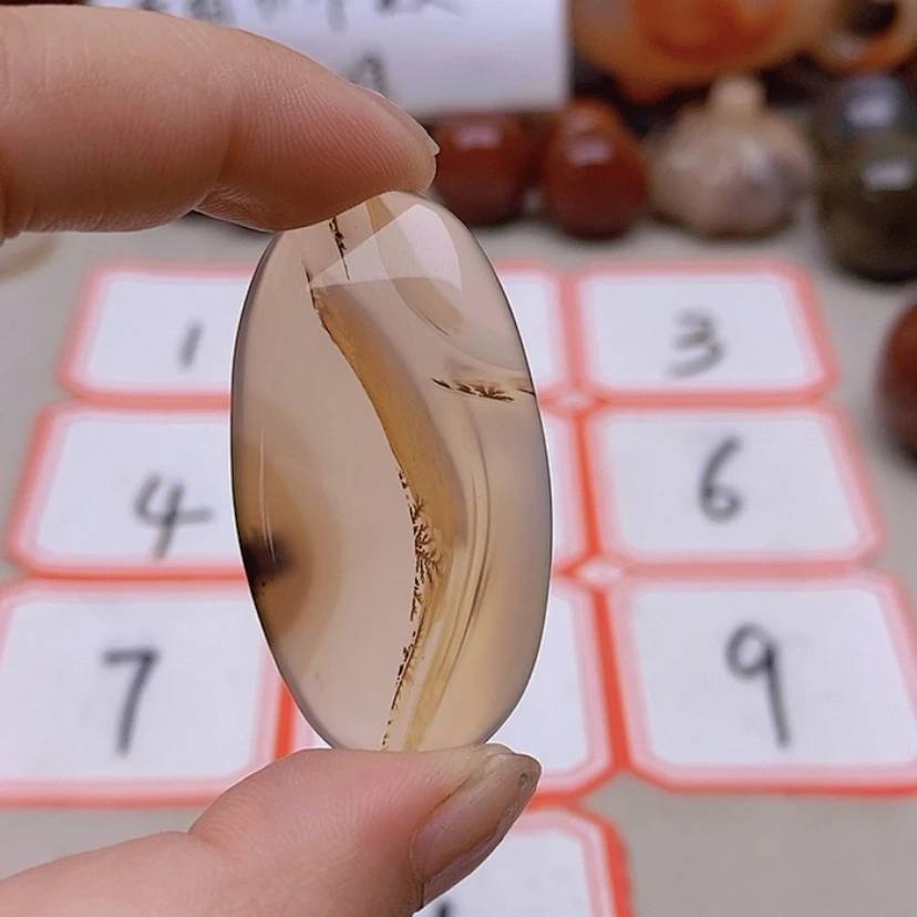 【闪购商品】未镶嵌玛瑙/玉髓珠宝半成品红*