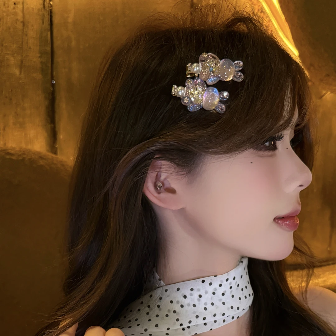 甜美温柔可爱显白小兔发夹精致百搭时尚刘海侧边夹