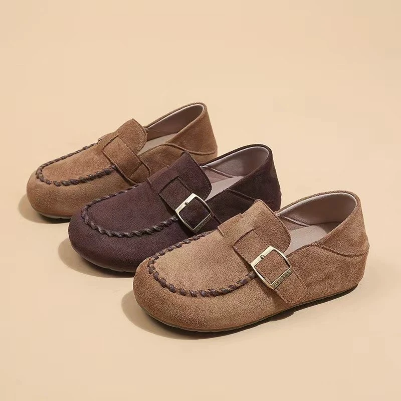 复古一脚蹬豆豆鞋女2025秋季新款勃肯鞋舒适软底休闲平底百搭单鞋