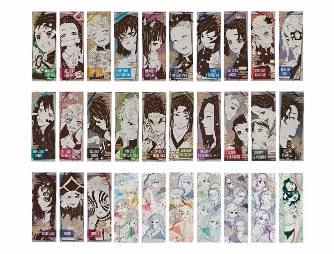 【莉莉谷子屋】鬼灭之刃  原画长条贴纸/一包三张（默认代拆）