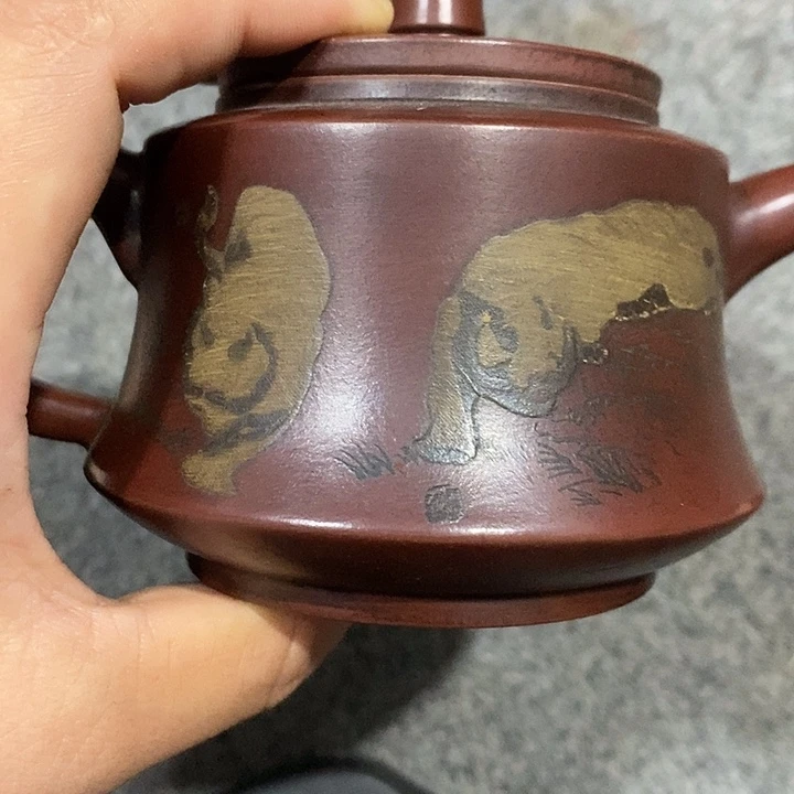 欧***阳茶壶紫砂陶瓷摆件爱好者摆件