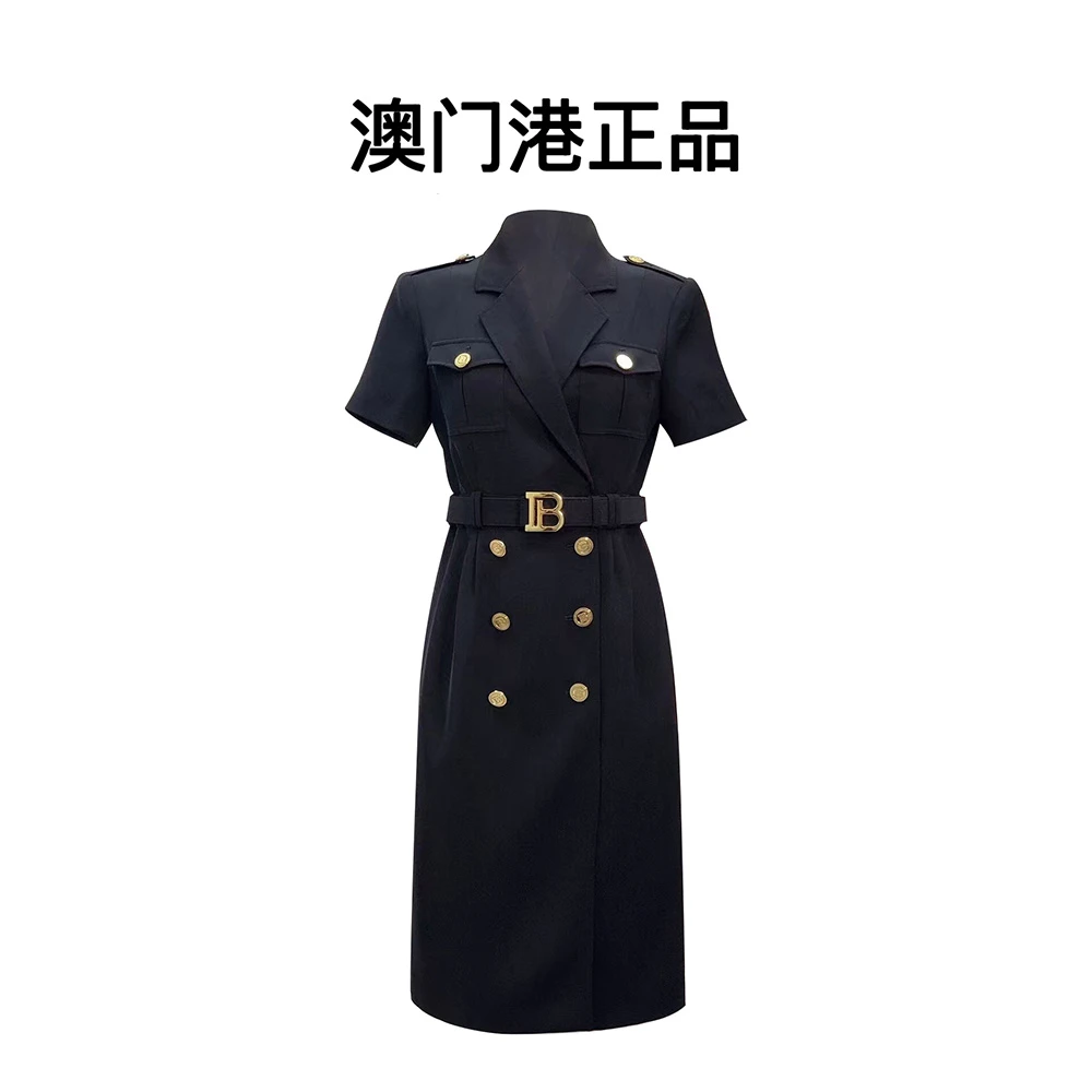 澳门港正品潮牌女装设计师品牌高奢连衣裙#6423