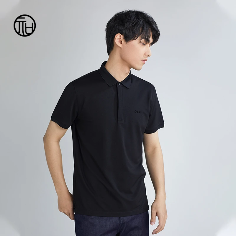 亓口胸口撞钉设计小巧精致造型立体挺括有型翻领POLO衫 / 2510