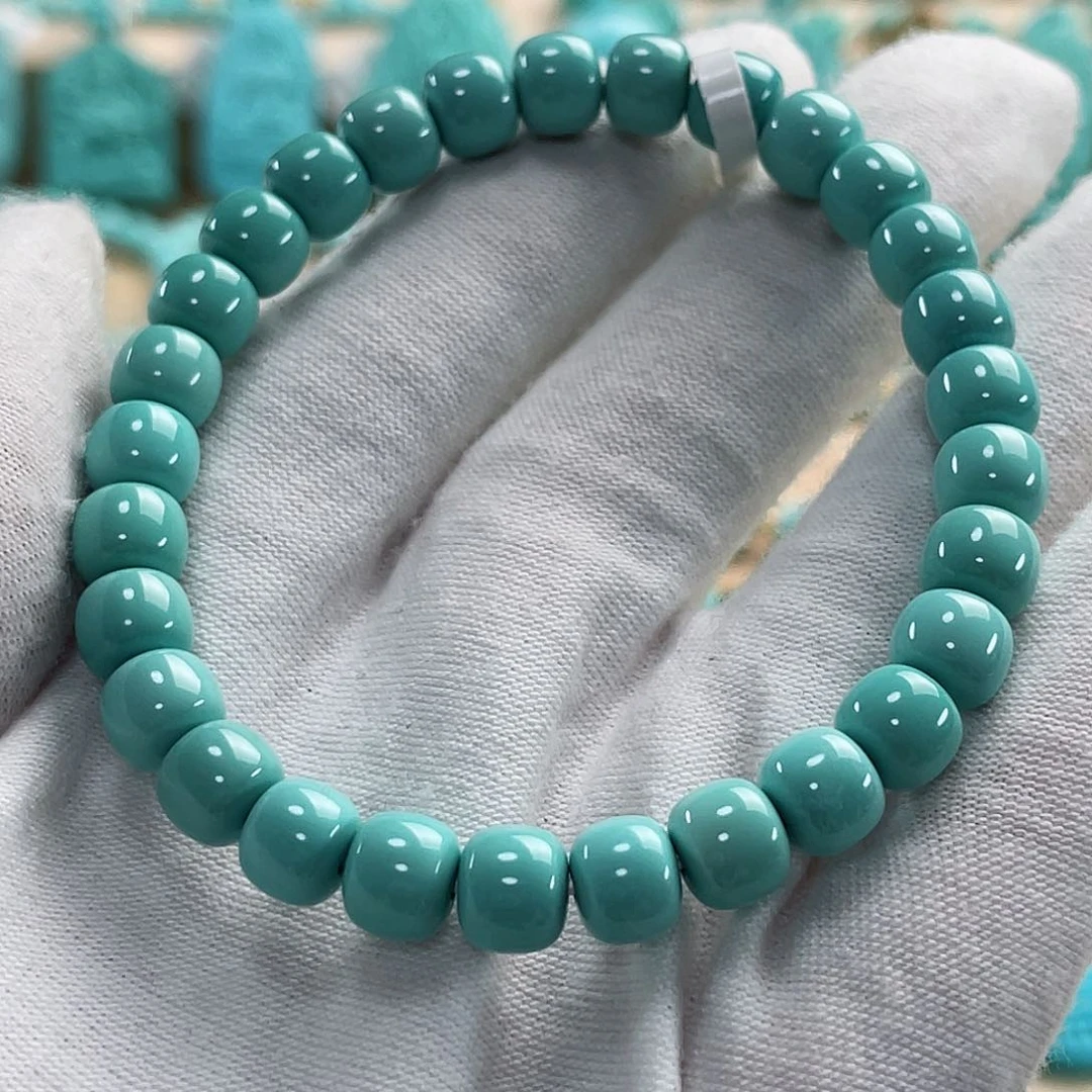 绿松石珠宝奇石未镶嵌兜*