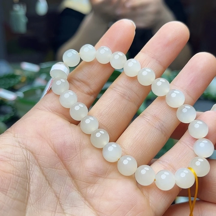 和田玉未镶嵌手链