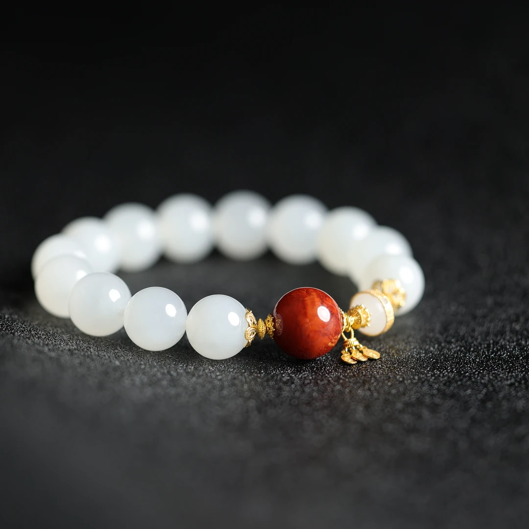 （蛇，鸡，牛） | 严选精品和田玉青海白玉手串