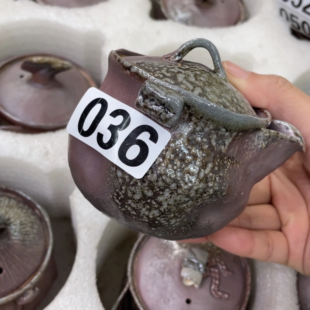 陶纯手工柴烧茶壶茶具瑕瑕
