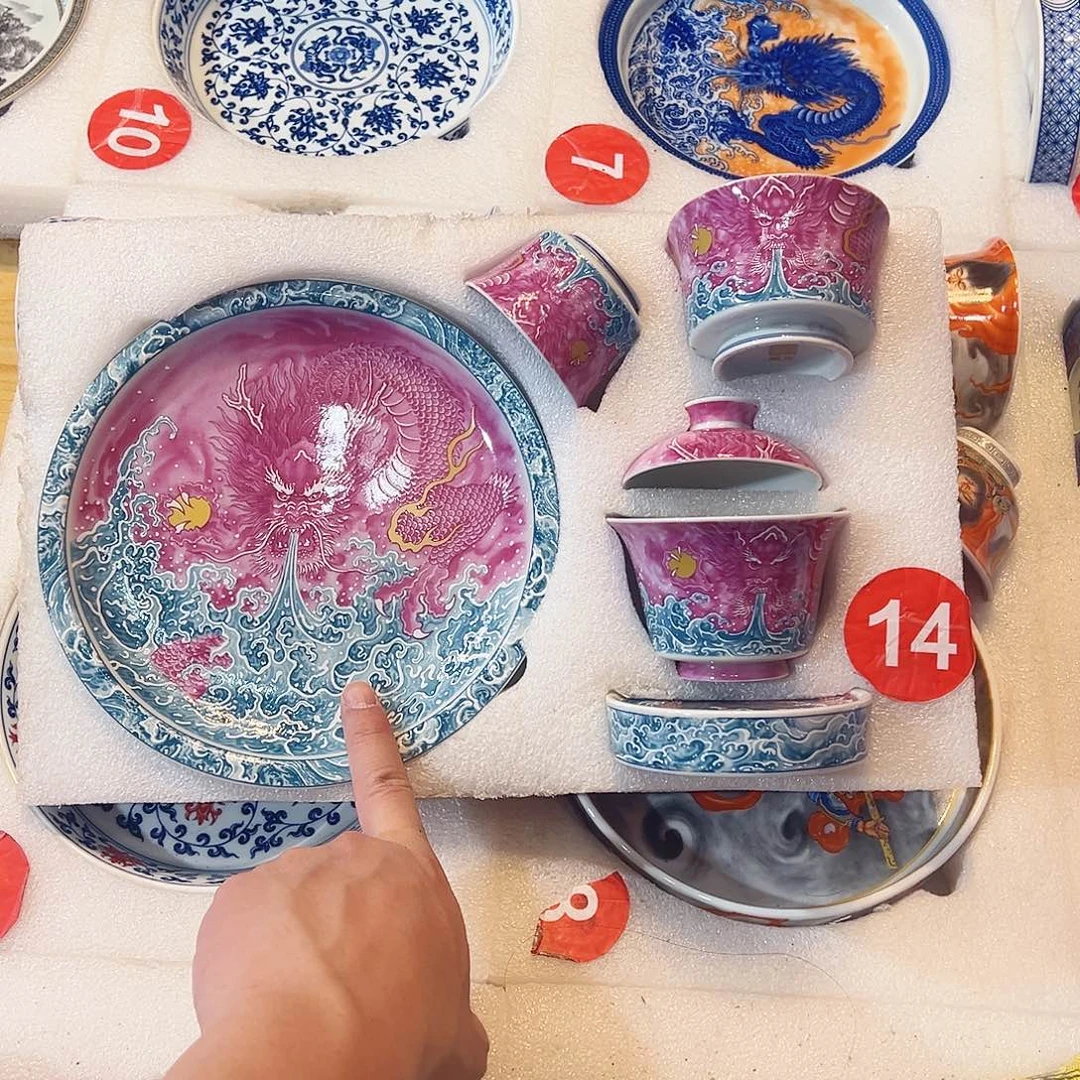 胭脂红龙五件套828828