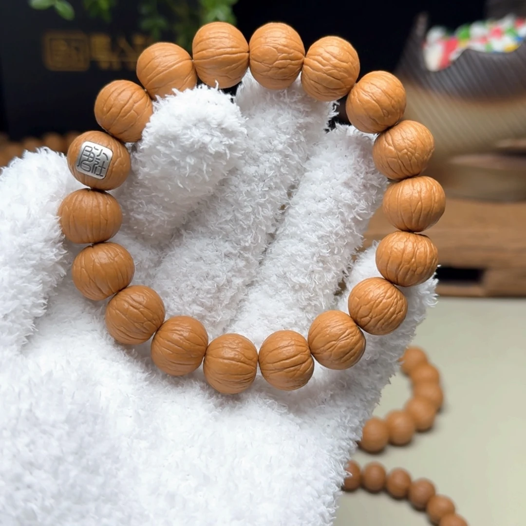 猴头核桃手串16小银标款聚宝盆